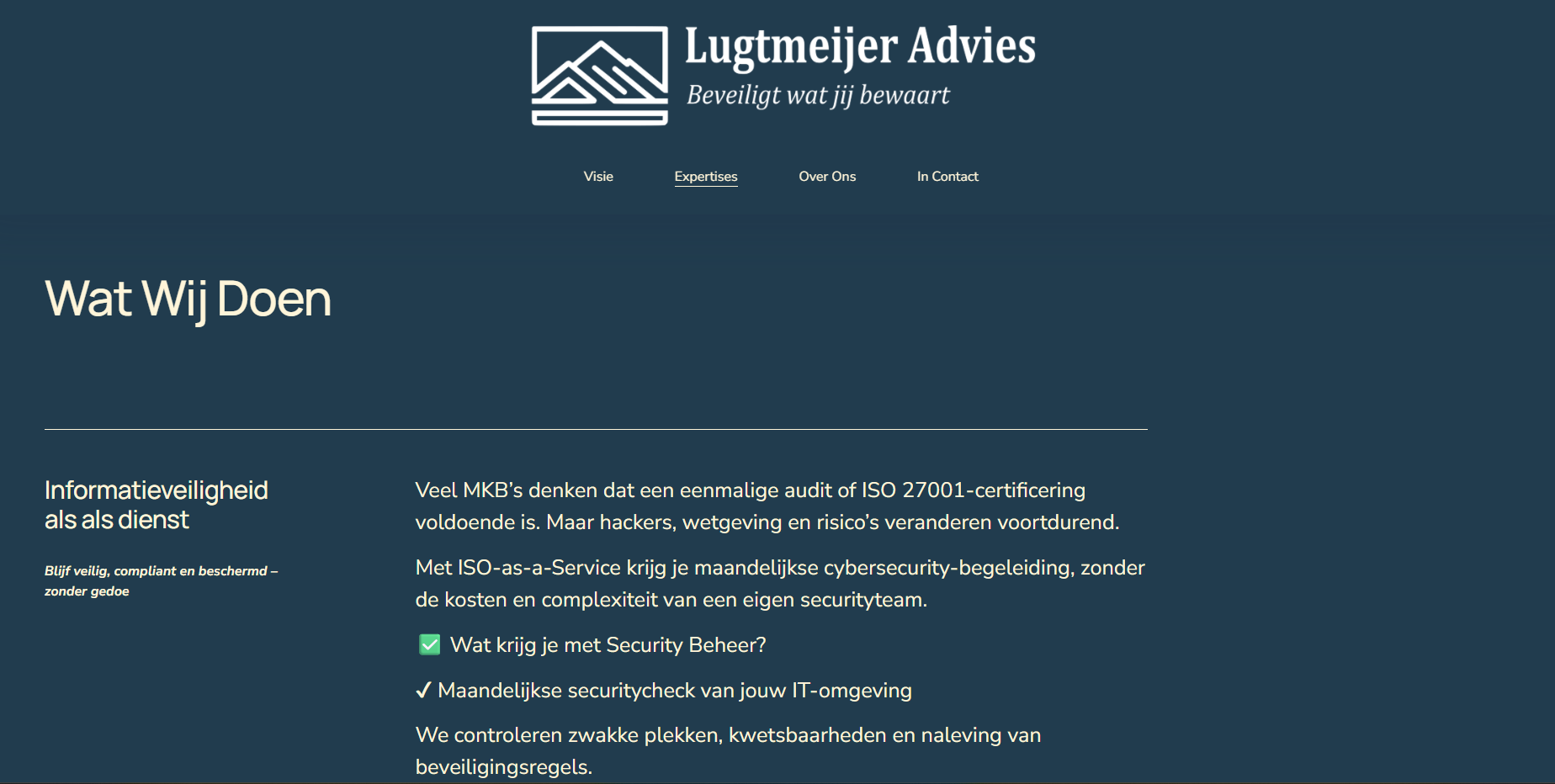 Montagne Security - oorspronkelijk ontwerp